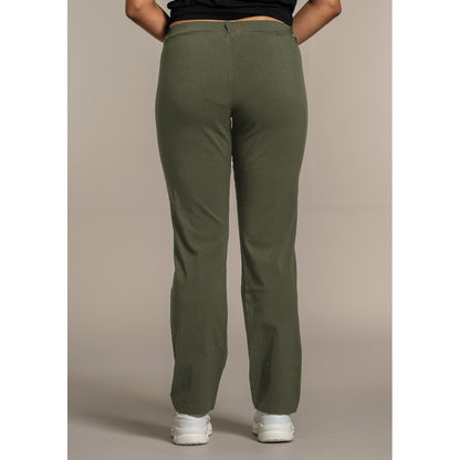Sandgaard Pants w. wide legs Pants 1 Army Green
