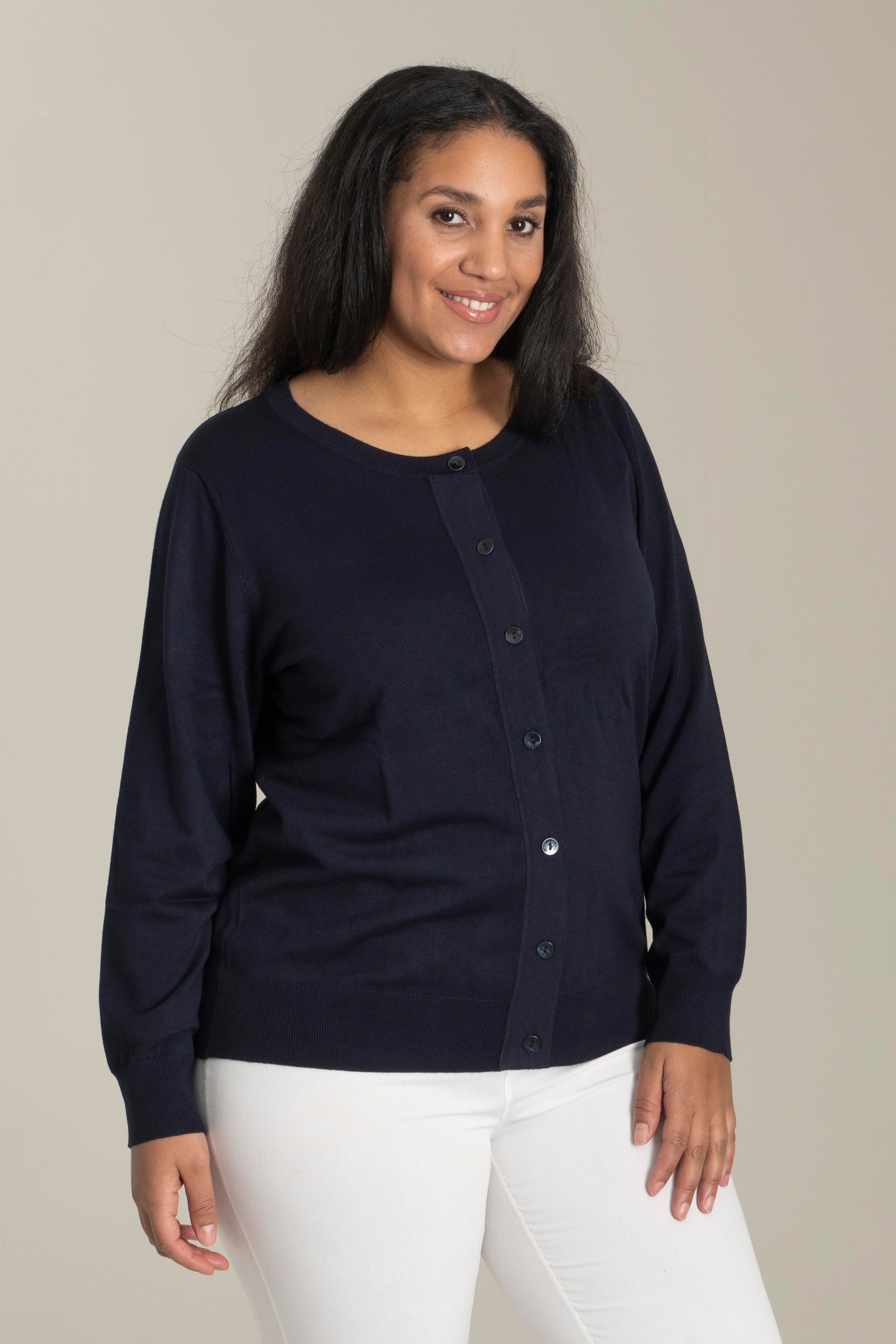 Sandgaard Short Cardigan Cardigan Dark Blue