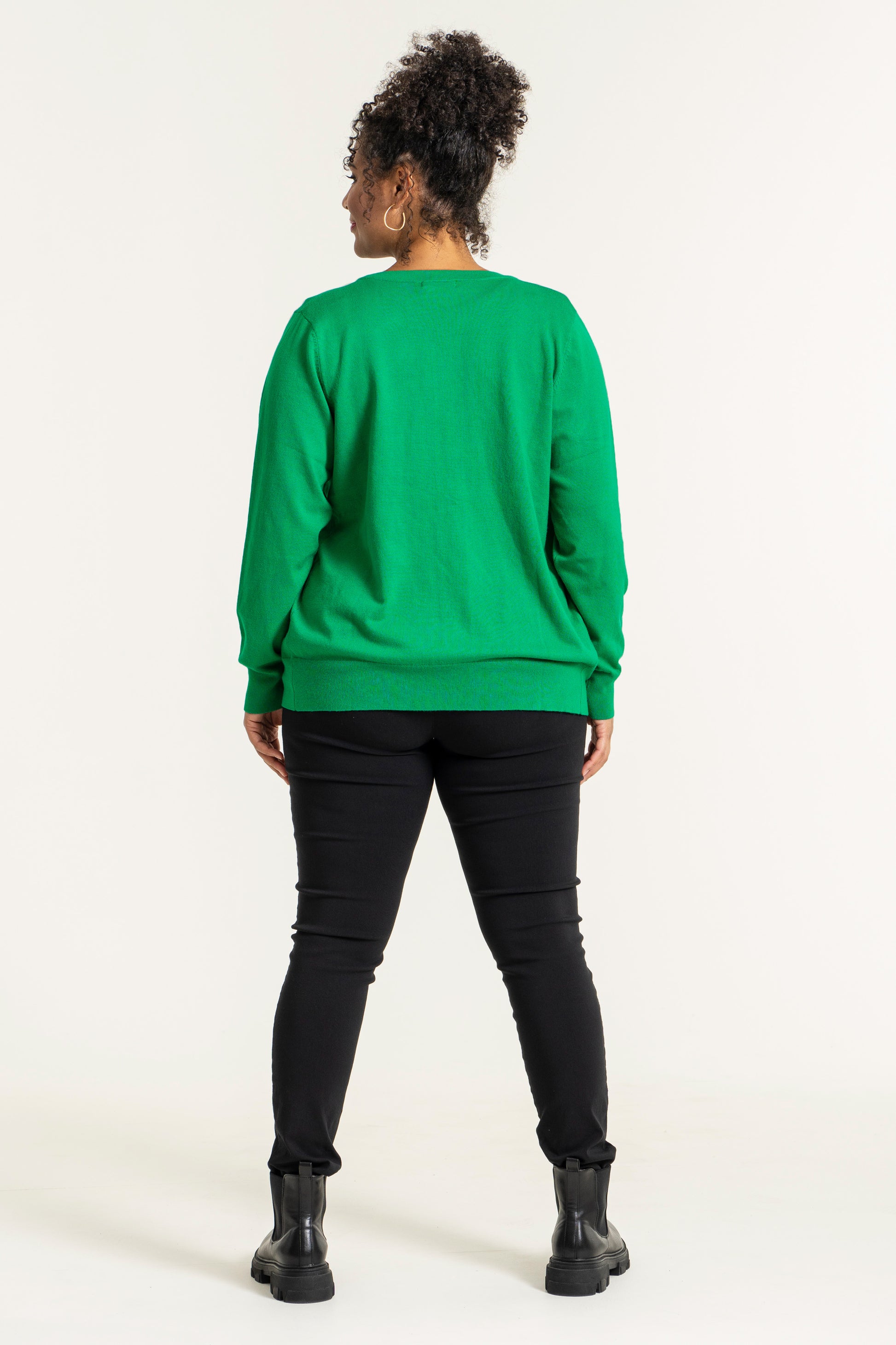 Sandgaard Short Cardigan Cardigan Grass green