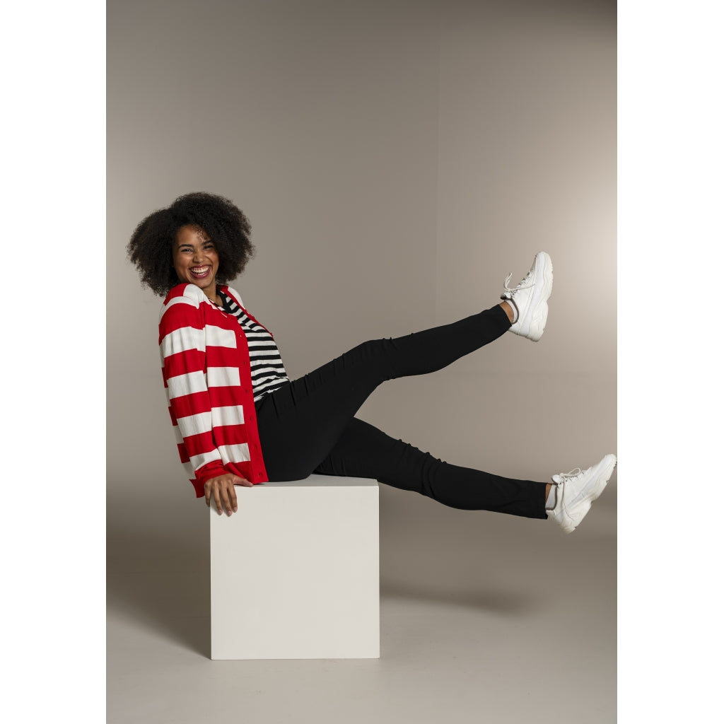 Sandgaard pant Cardigan Mandarin/Offwhite